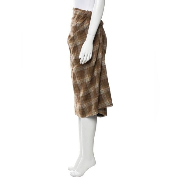 SSENSE Marc Jacobs plaid skirt with raw hem sz 6 - Picture 2 of 10